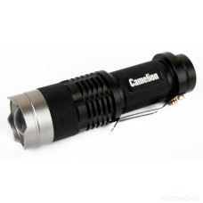 Camelion фонарь ручной LED5135 (1xLR6 в компл.) 1св/д 3 W (150 lm),алюм,3 реж.,фокус-ка, до 400 м,BL
